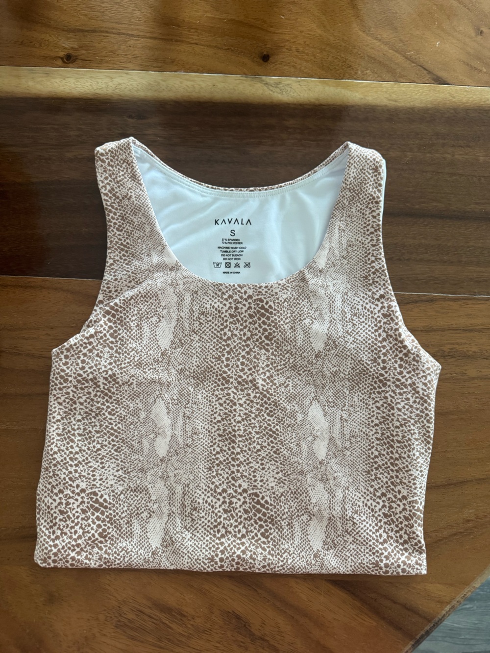 Kavala Collective Snakeskin Workout Top